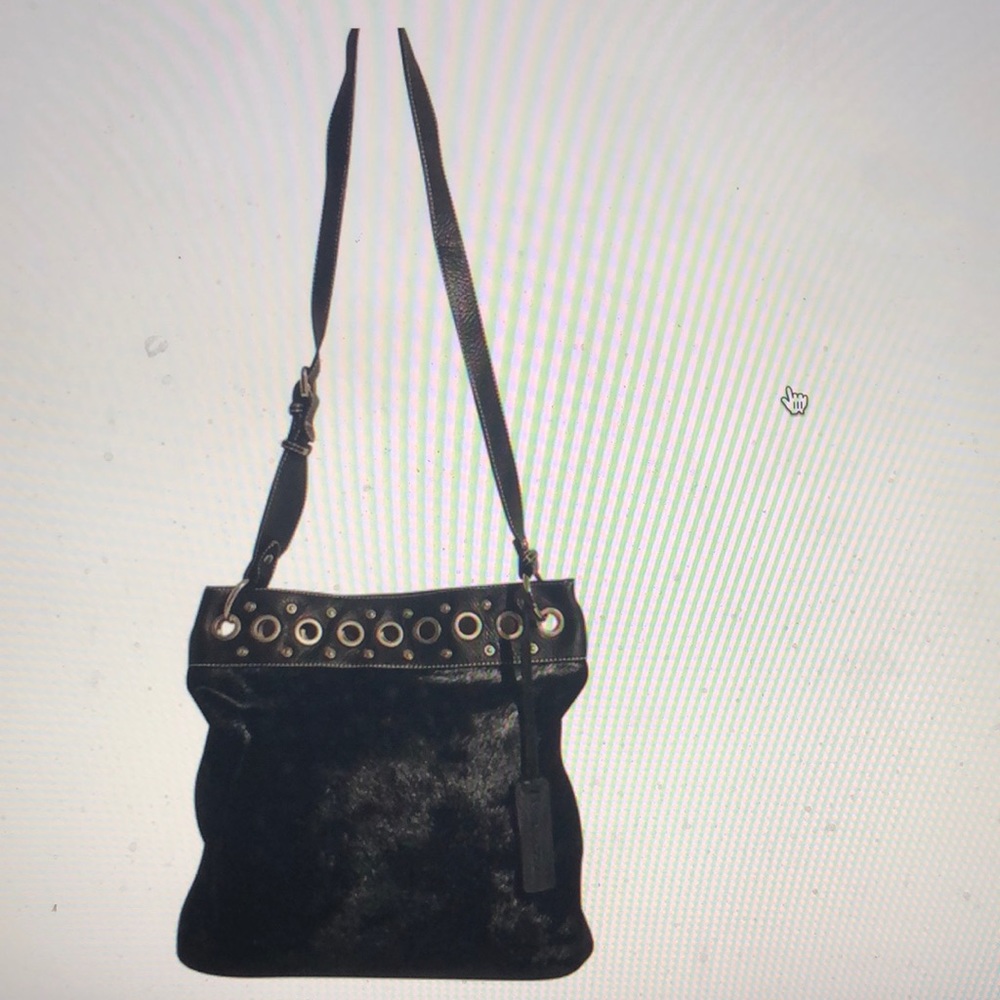 Brand new Aqua Madonna black cow hair crossbody